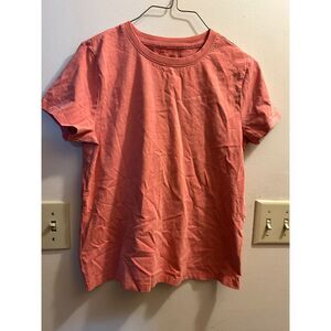 Short Sleeve Crew Neck T-Shirt - Coral/Terracotta